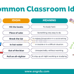 35 Commonly Used Idioms in a Classroom | Download PDF