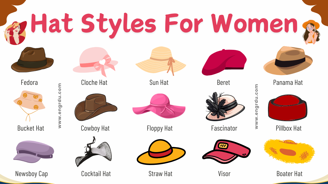 33 Unique Hat Styles for Women and Their Names