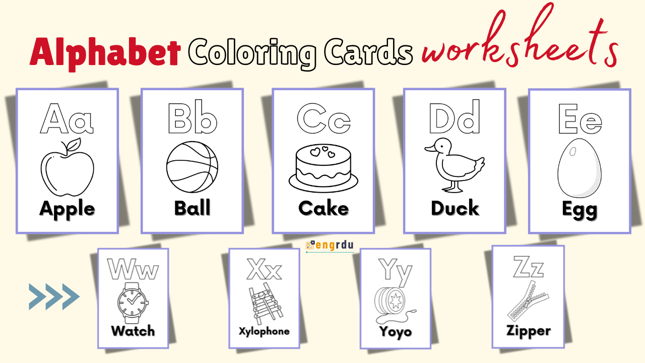 Alphabet Coloring Book Worksheets For Kids