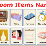 Bedroom Items Names in English with Images and Examples