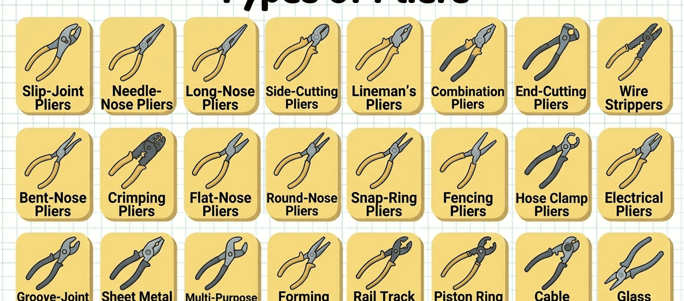 Different Types of Pliers with Images