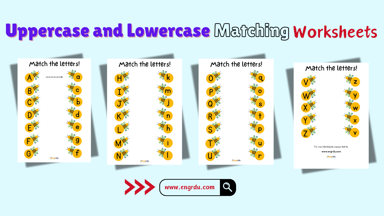 Uppercase and Lowercase Matching Worksheet PDF