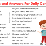 50 Questions and Answers for Daily Life Conservation