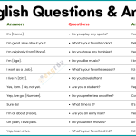 100 Common Questions and Answers in English for Daily Life