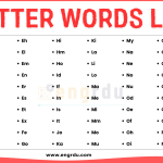 Two Letter Words: 100+ Most Common 2 Letter Words with Meanings