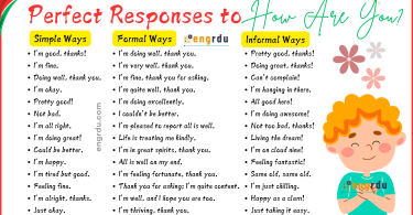 50+ Ways to Answer How are You | Formal and Informal Settings