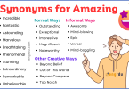 Synonyms of Amazing in English | Creative Ways to Say Amazing