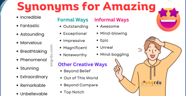 Synonyms of Amazing in English | Creative Ways to Say Amazing