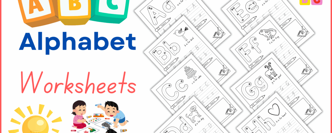 Kindergarten Alphabet Worksheets For Kids