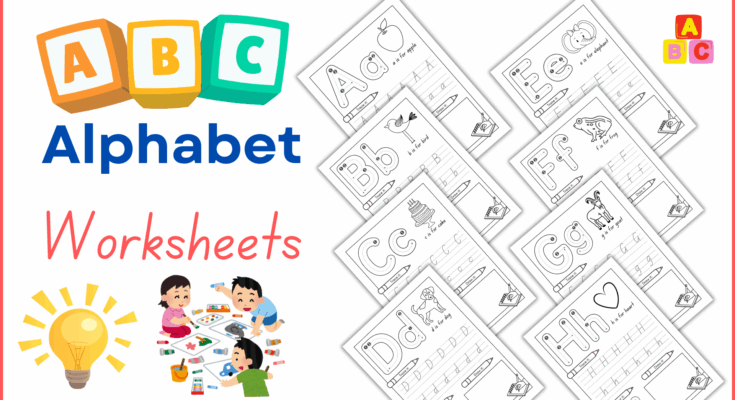 Kindergarten Alphabet Worksheets For Kids
