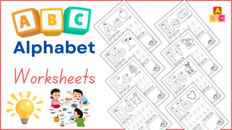 Kindergarten Alphabet Worksheets For Kids