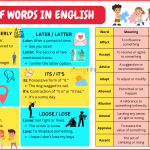 100 Pairs of Words in English with Meanings and Examples