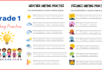 Grade 1 Writing Practice English Worksheet