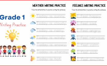 Grade 1 Worksheets on Different Topics with PDF