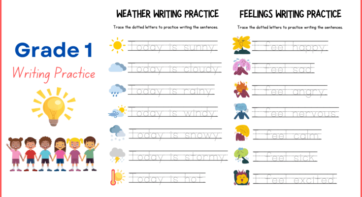 Grade 1 Worksheets on Different Topics with PDF