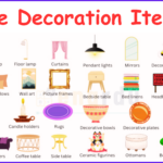 Home Decor items Names in English