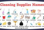 Cleaning Tools Names in English | House Cleaning items