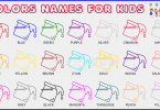 Basic Colors Names in English for Kids​