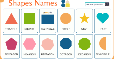 Shapes Names for Kids in English with Pictures