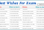 40 Best Wishes for Exam Success in English with Pictures