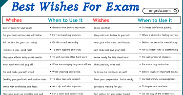 40 Best Wishes for Exam Success in English with Pictures