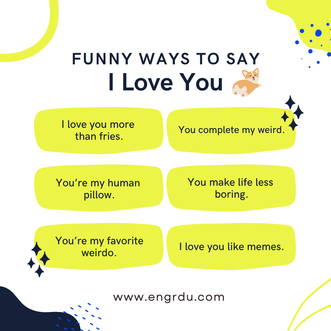 Funny Ways to Say I Love You in English