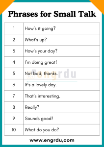 Daily Used English Phrases For Beginners With Pdf Engrdu