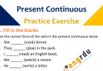 Present Continuous Practice Exercises