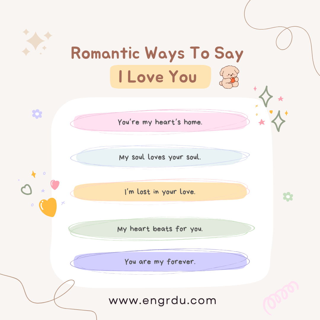 Romantic Ways to Say I Love You