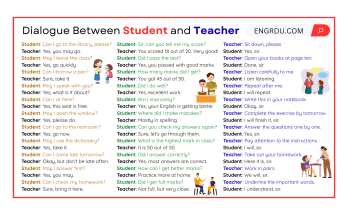 Dialogue Between Student and Teacher
