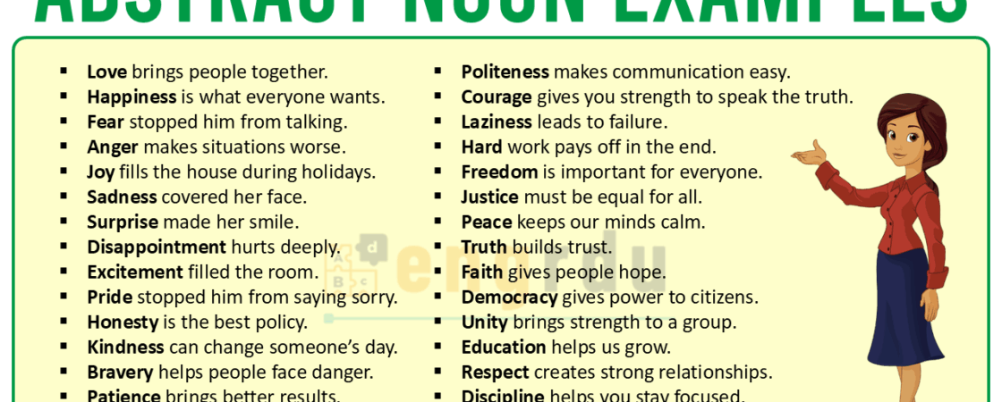Abstract Noun Examples