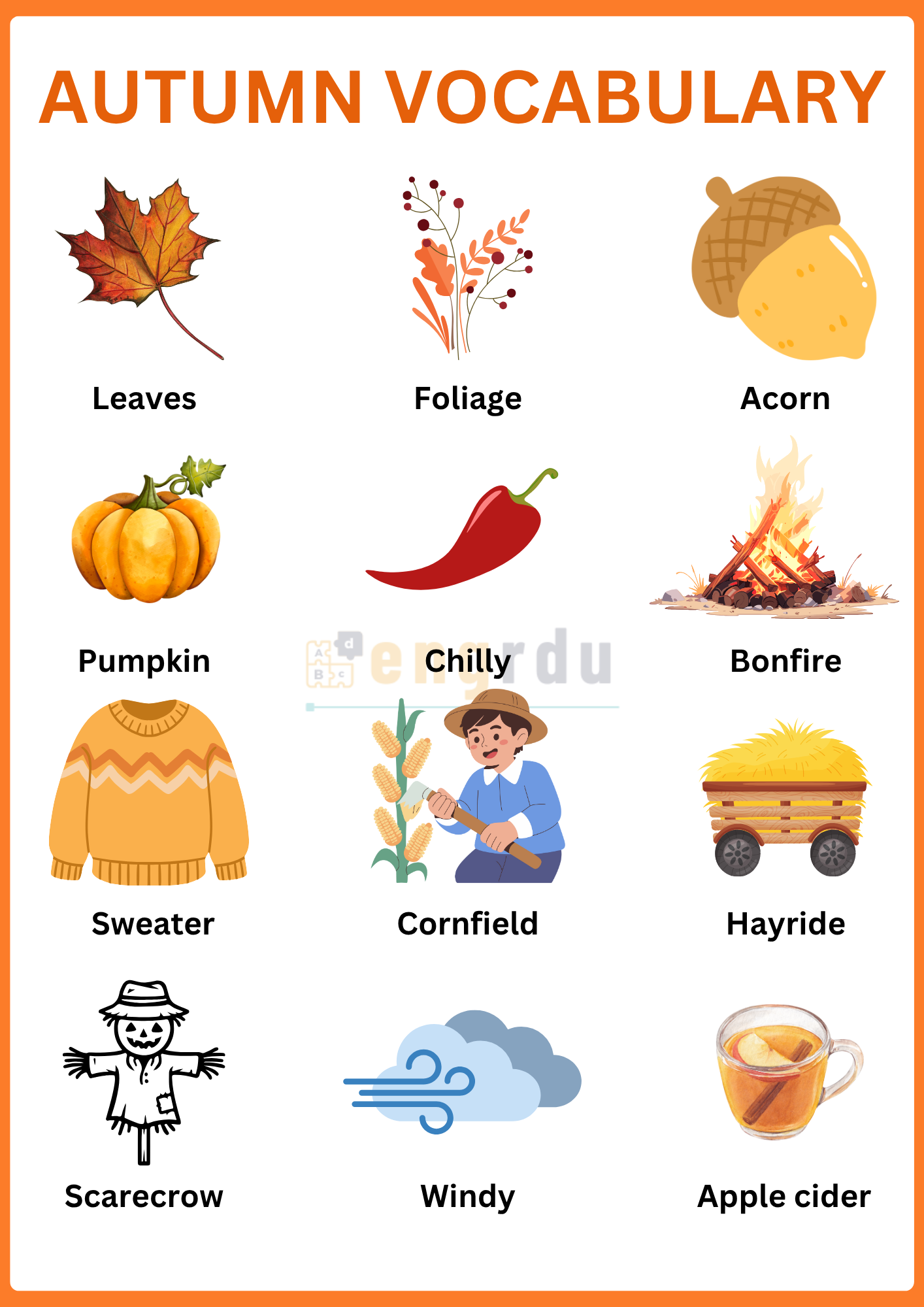 Autumn Vocabulary