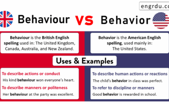 Behaviour and Behavior Meaning