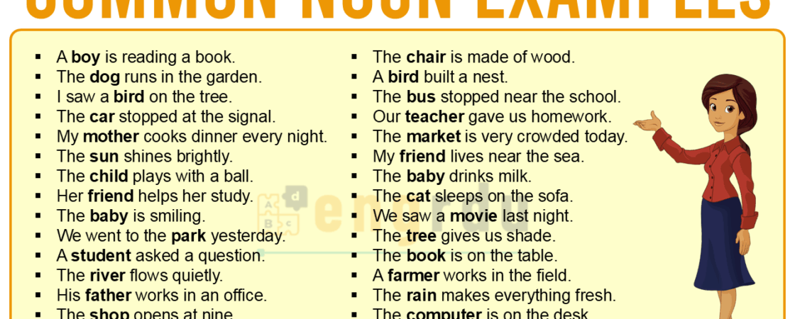 Common Noun Examples