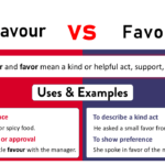 Difference between Favor vs Favour