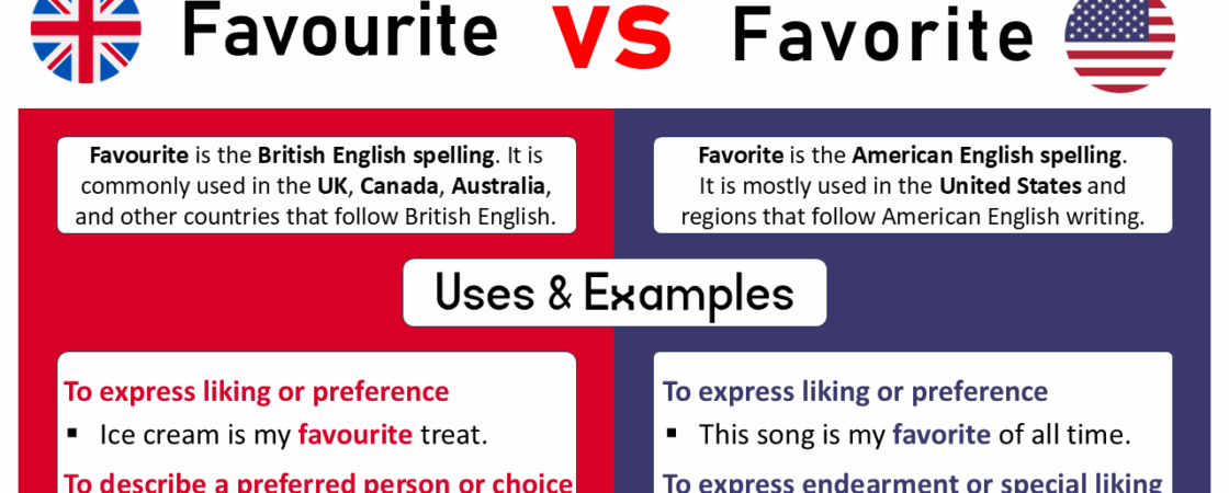 Favourite and Favorite