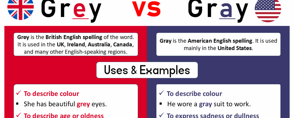 Grey vs Gray – What’s the Difference?