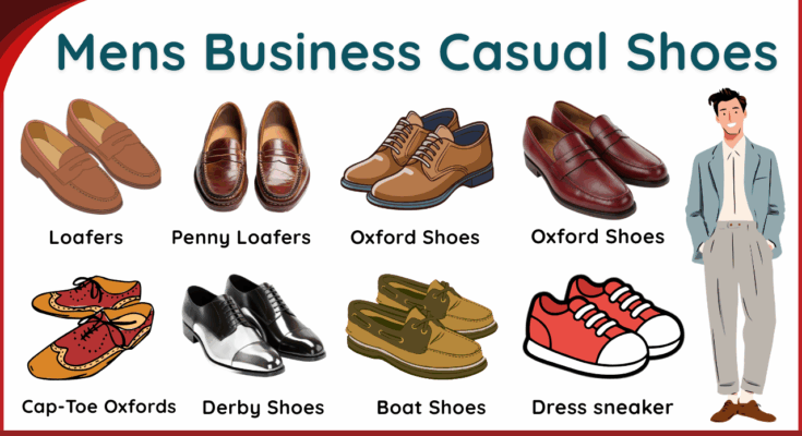 Mens Business Casual Shoes with Names and Pictures