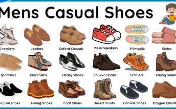 Mens Casual Shoes Name in English with Pictures