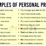 Personal Pronoun Examples in Sentences
