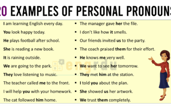 Personal Pronoun Examples in Sentences