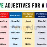 Positive Adjectives to Describe a Person