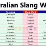 Australian Slang Words