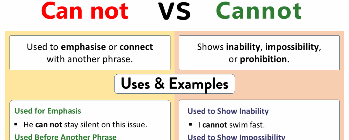 Can not or Cannot