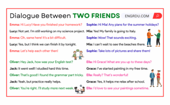 Dialogue Between Two Friends