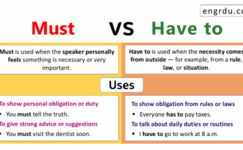 Difference between Must and Have to