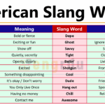 List of American Words Slang