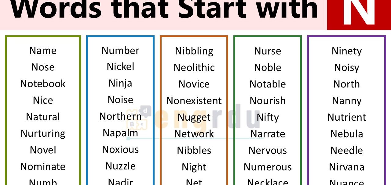 N Starting Words