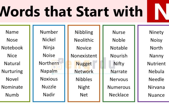 N Starting Words