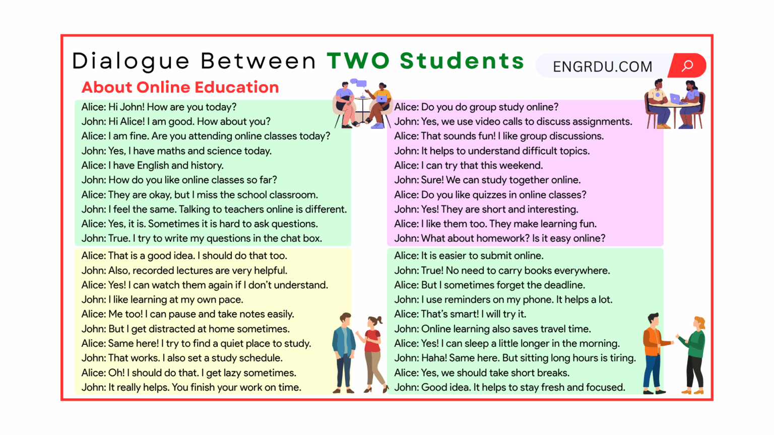 Dialogue Between Student and Teacher in English - Engrdu